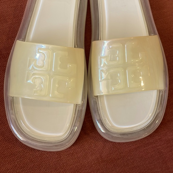 Tory Burch Bubble Jelly Slides Sandal Size 8B - Picture 3 of 4